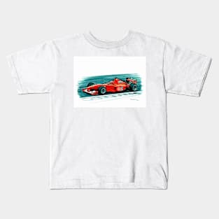 Michael Schumacher, 2000 Ferrari F1-2000 Kids T-Shirt